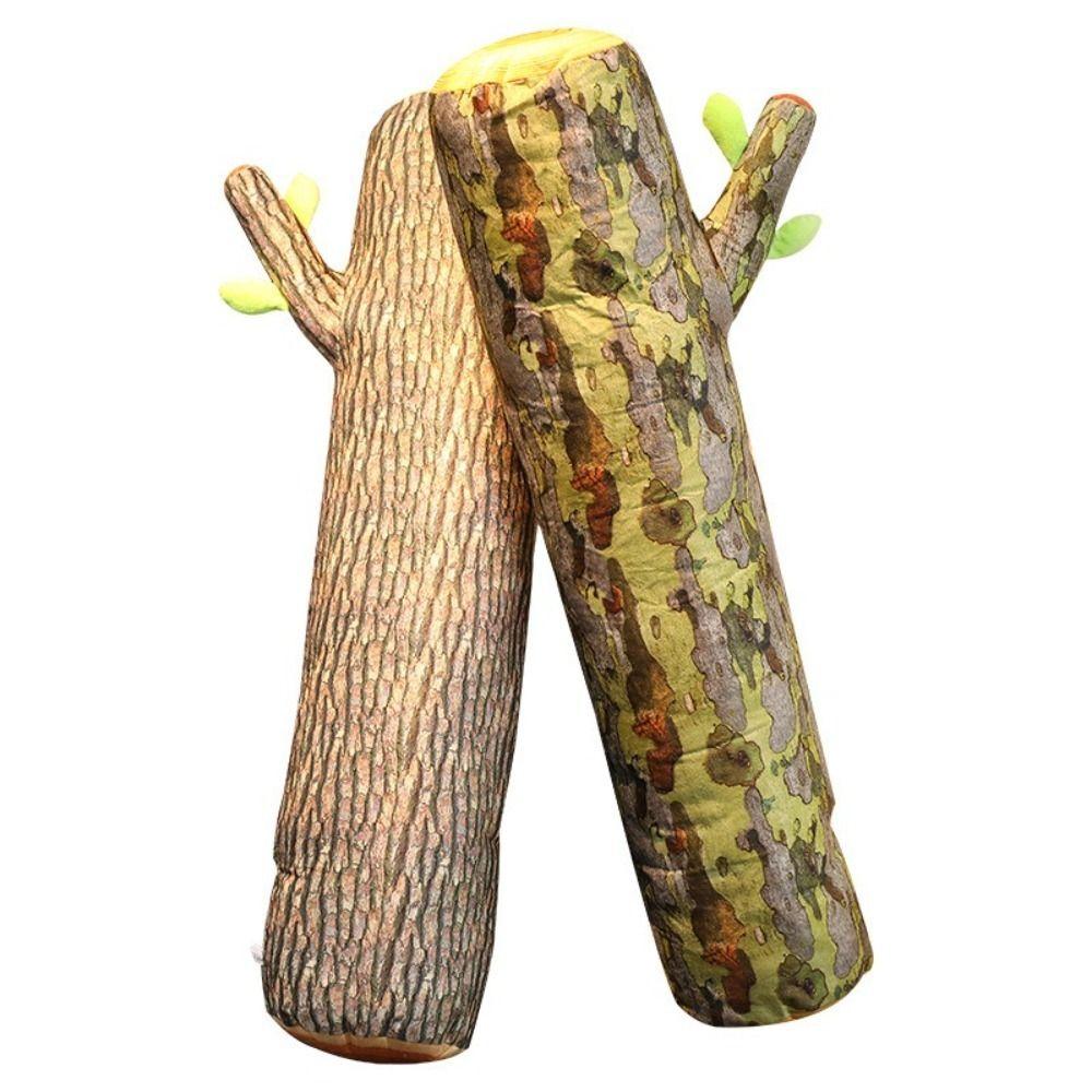 3D Log Cushion Soft Throw Pillow Cute Sofa Cushion  Bedroom Living Room