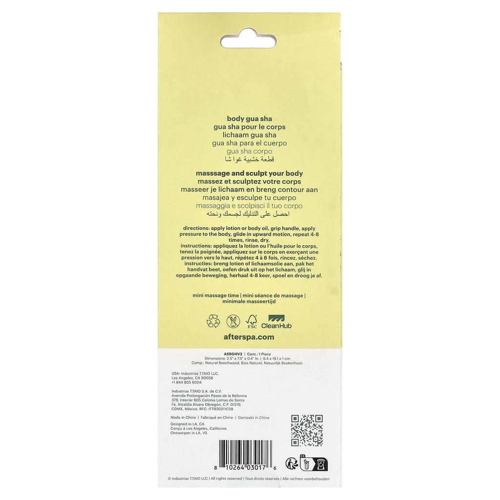 AfterSpa Guasha do ciała, 1 sztuka