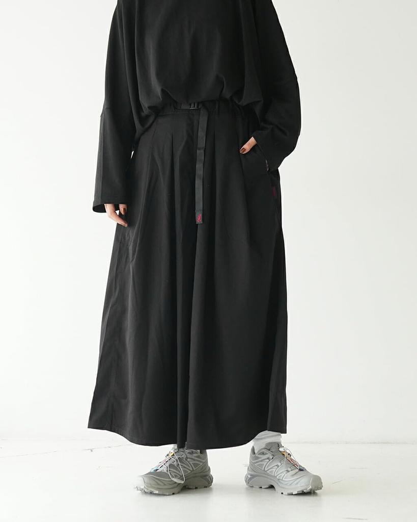 Gramicci Stretch Gabardine Flare Pants, Casual Pants, Gray, Size M, GLP4-FJP08