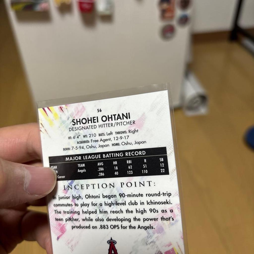 Used Shohei Ohtani 2020 Topps Inception Angels