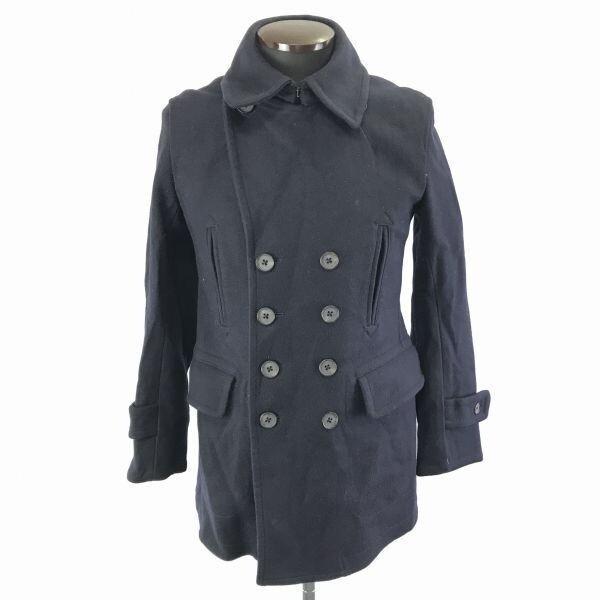 PPFM Shawl Collar Wool Peacoat Men’s S Navy Center Vent Lined Jacket