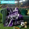 Custom Name Blanket Sacramento Basketball Logo Blanket Bedding Blanket for Travel, Camping, Living Rooms, Offices, Sofas, Fan Christmas gift