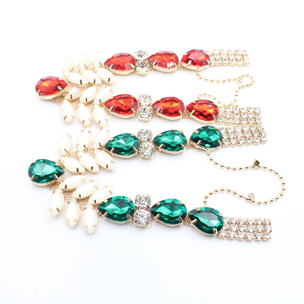 1 Piece of 125 * 170MM Horse Eye Water Drop Shoe Chain Clothing Decoration Buckle DIY Hand Sewn Beach Flip Flops Chain Decoratio
