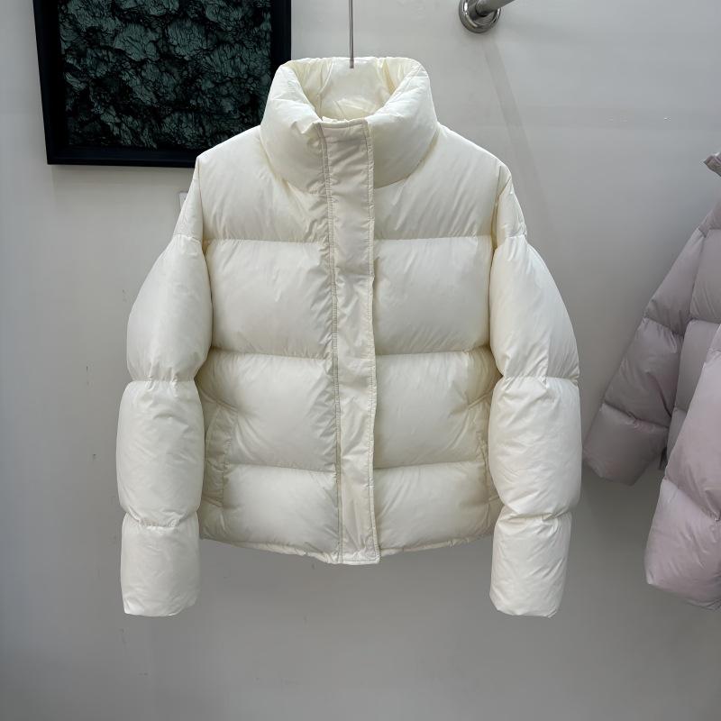 Stand-up Collar Milk Whirring Girlish Short Down Jacket Women's New Loose Foreign Style White Duck Jacket Winter