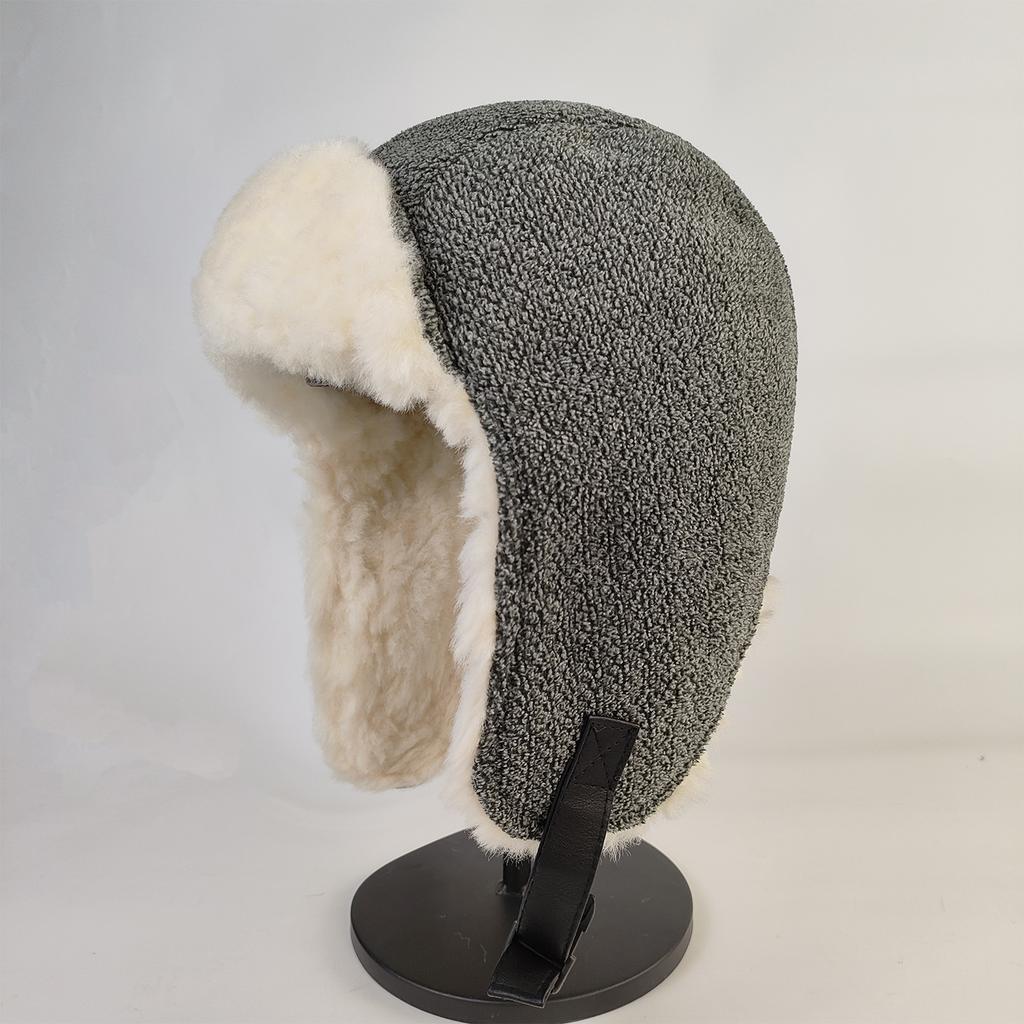 Windproof Velvet Faux Fur Earflap Beanie Winter Hats For Women Men Unisex Riding Cap For Outdoor Warmth Hiking Casual Wear