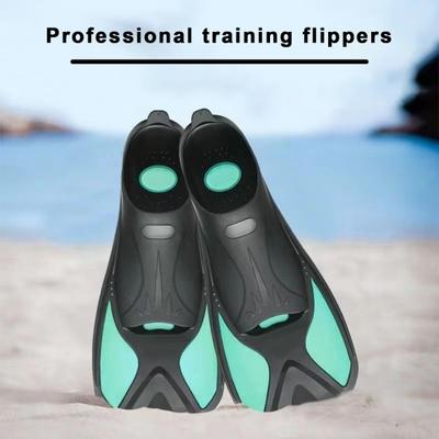 1 Pair Plastic Diving Fins Swimming Training Fins Professional Snorkeling Flippers Short Blade Flippers Leg Strength Building Swimming Flippers