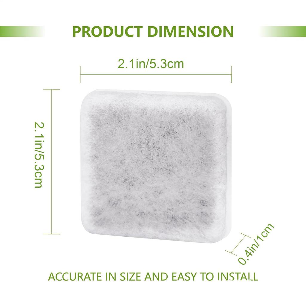 Cat Fountain Filter Deep Purification Pet Water Fountain Charcoal Replacement Filters For Small Large Puppy Kitten Home Indoor