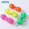 Small Spiky Dumbbell Squeaky Dog Teething Toy