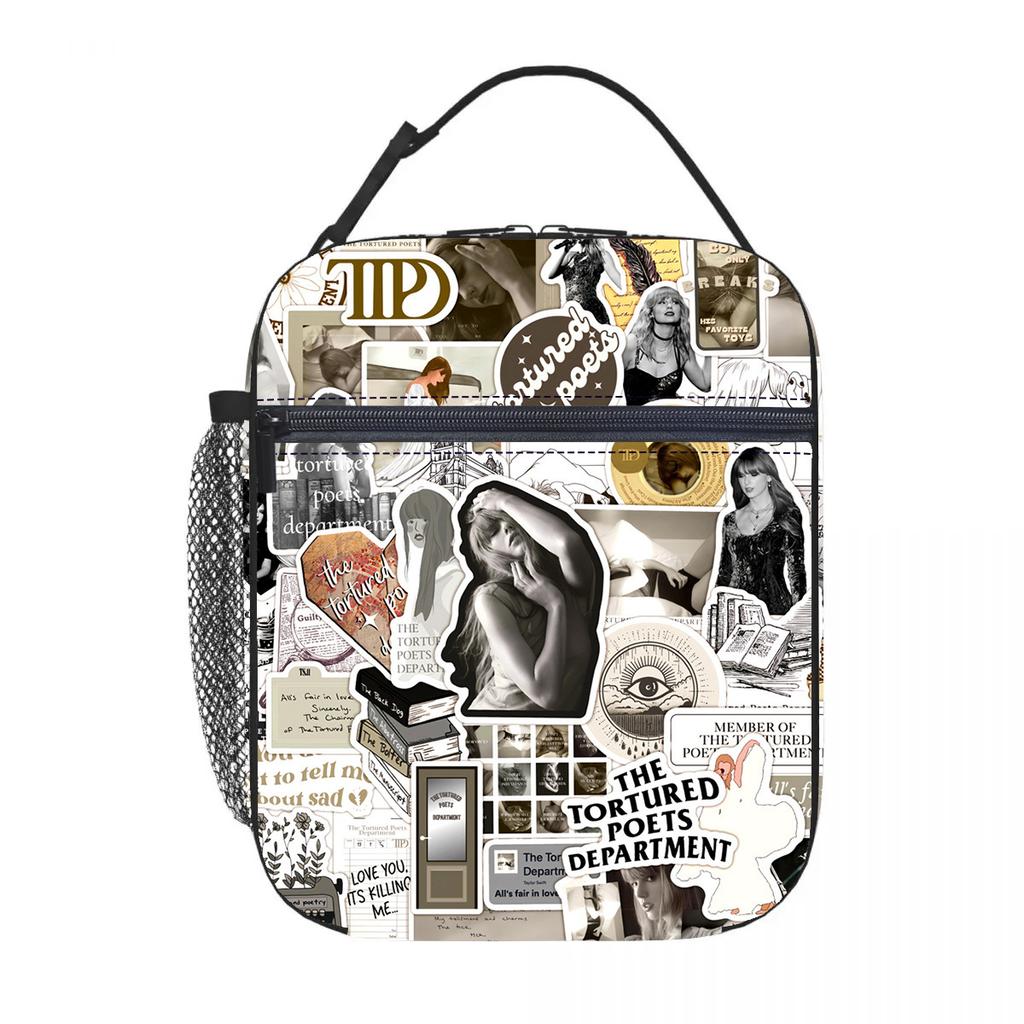 Taylor Swift Handheld Lunch Bag For Elementary And Secondary Students Full Print Meal Bag