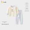 TONGTAI Pure Cotton Kids High-Waisted Pajama Set
