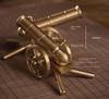 Miniature Pure Brass Italian Cannon Model - Home Office Desktop Decoration Ornaments - Trendy Creative Gift
