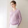2026 Happy Kaka Women's Silk Cashmere V-Neck Sweater
