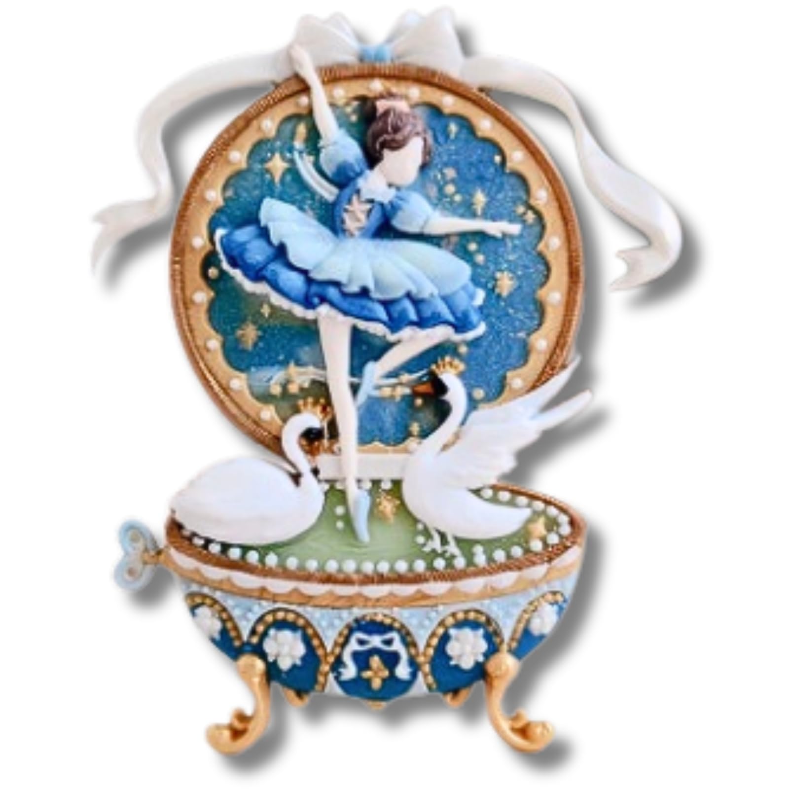 

Sealing Stamp Head Ballerina Music Box 50mm x 40mm Extra Large Sealing Wax Swan Tutu Stage Art Sculpture Brass Wedding Invitation Envelope Diary