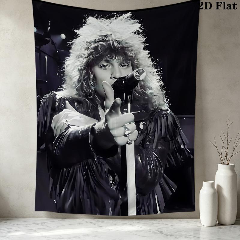 John Francis Bongiovi Jr Wall Tapestry Aesthetic Wall Hanging Printed Fabric Blanket Decorative Tapestries For Bedroom Living Room Home Decor