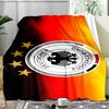 1PC Germany Football Emblem Printed Soft Flannel Blanket Throw for Adult Bedroom Living Room Sofa Camping Travel Fan gifts Christmas Gifts