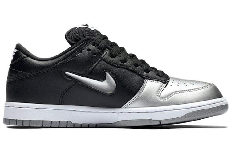 Nike X Supreme Sb Dunk Low Qs 'Metallic Silver' CK3480-001
