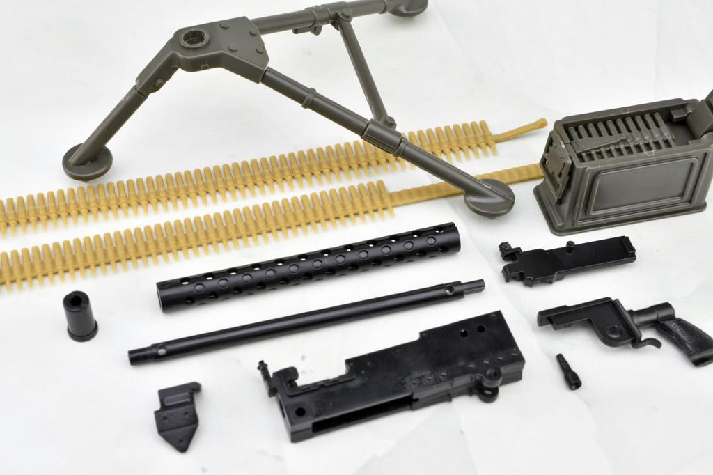 TOMYTEC Little Armory STUDY1942 LD051 M1919A4 Type Heavy Machine Gun Unpainted Assembly Runner Kit 334279 1/12