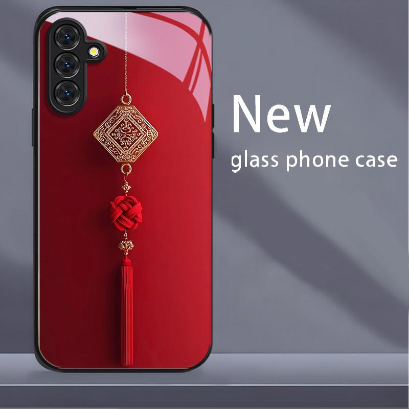 

Metallic paint tempered glass phone case suitable for Samsung for galaxy S26 S25 S24 S22 S21 S20 FE Ultra Plus 5G anti drop Galaxy S26 чёрный
