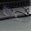 Retro high end color changing mens glasses with eyebrow frame for business leisure stylish accessory