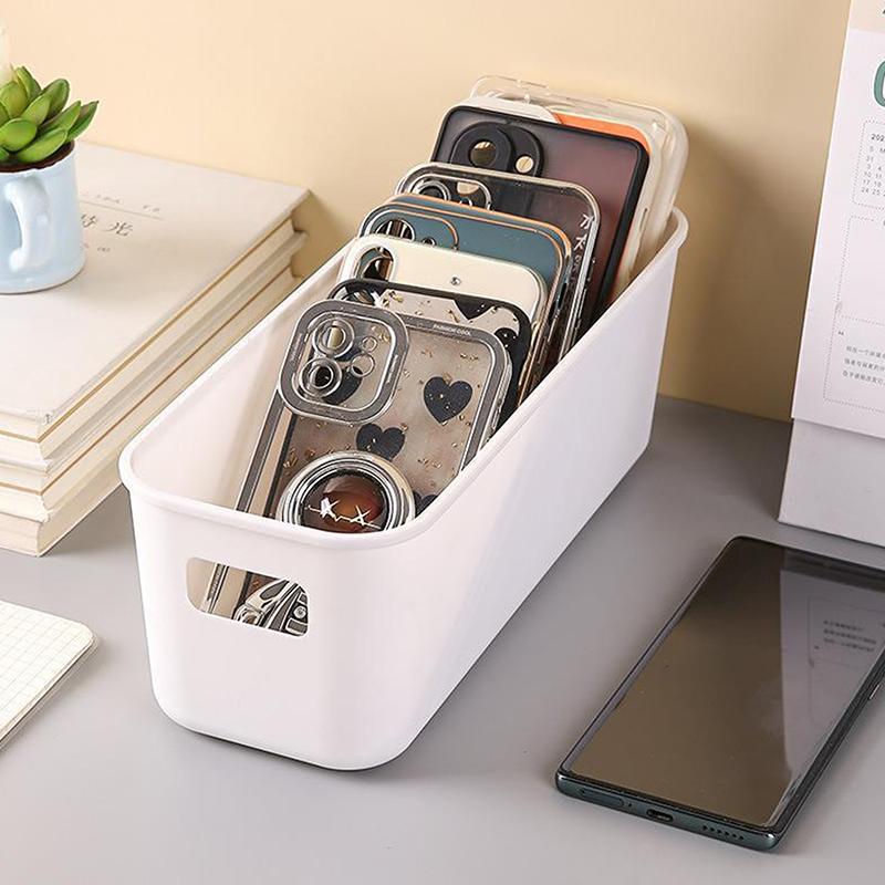 Phone Case Storage Box Multi Functional Partitioned Drawer Storage Box Uncovered Desktop Multifunctional Bedside Storage Box