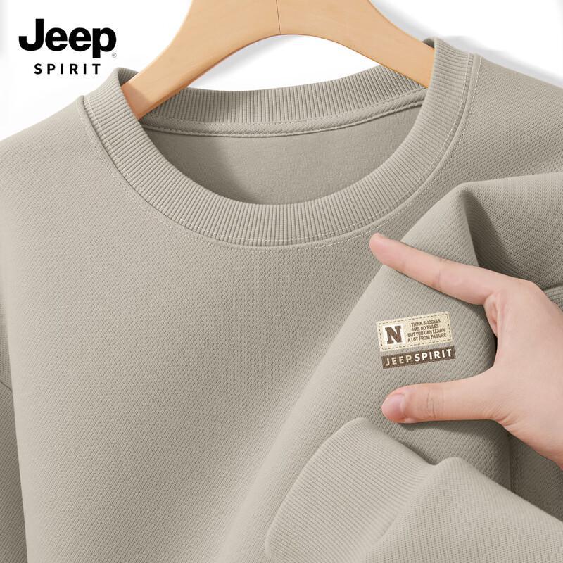 JEEP SPIRIT Men's 2025 Casual Crew Neck Sweatshirt