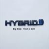 HAX1 3D Metal HYBRID Logo Side Fender Rear Trunk Emblem Badge Car Sticker Decals For Toyota Prius Camry Crown Auris Rav4s TRD