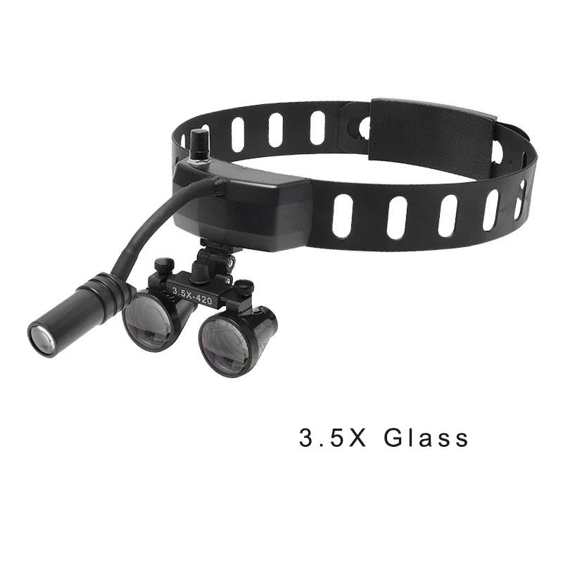 

Head-mounted Surgical Examination Led Light Dental Binocular Magnifier Loupe 2.5X 3.5X 3.5X