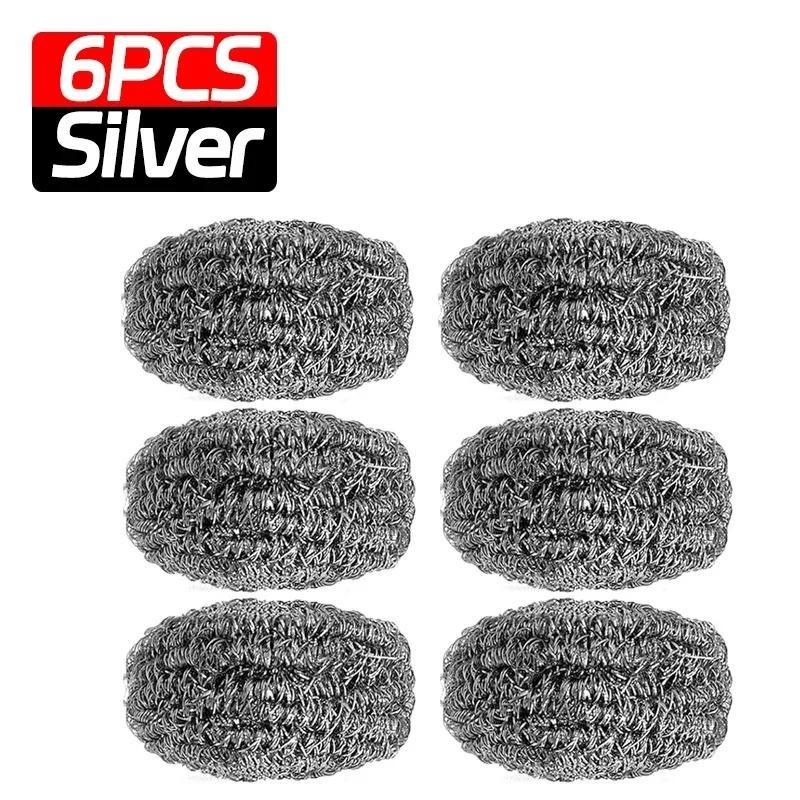 30/1pcs  Kitchen Stainless Steel Wire Ball Brush for Dishes Pots Pans Cleaning Scrubbers Household Dishwashing Cleaner Balls Tool