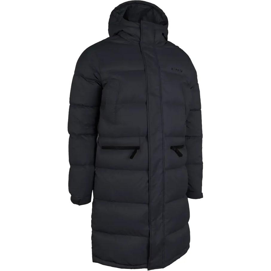 

DECATHLON Пуховик 500 Однотонный С капюшоном Длинный Черный Детская модель 10-11Y