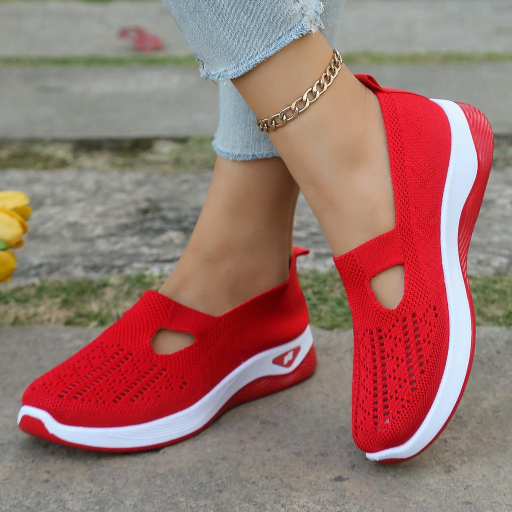 Soft sole comfortable non-slip hollow shoes summer non-slip breathable casual mesh shoes mesh shoes