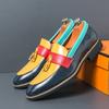 Mens Flat Bottomed Loafer Europe America Trendy Party Dress Shoes Man Men's Outdoor Driving Commuting Shoes for Men