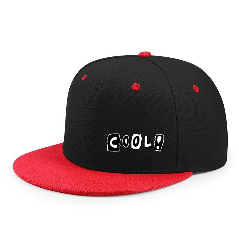 Best- Korean Hip-Hop Hat With English Print Baseball Cap For Men, Skateboard Flat Brim Hat, Korean Version Hat