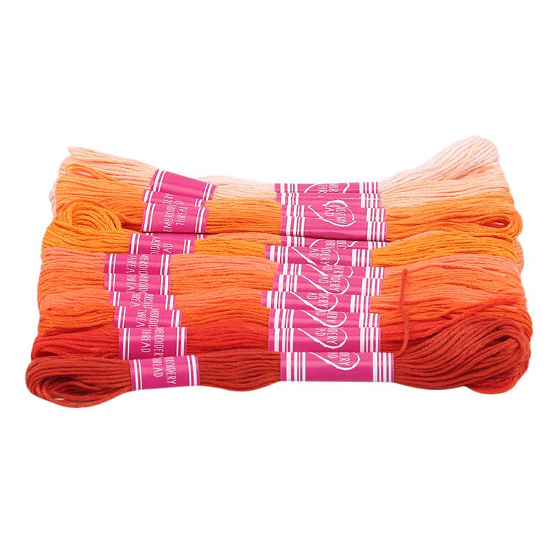 Cross Stitch Thread The Unique Style 6 Cross Stitch Cotton Embroidery Thread Floss Sewing Skeins Craft Dofferent Gradient Color