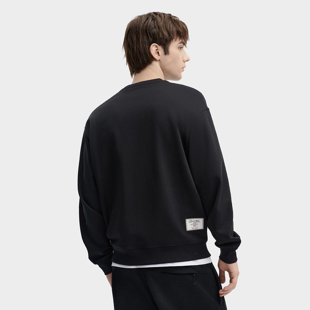 New FILA Sweatshirts Men's Jet Black F11U439203FBK