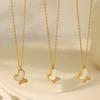 Titanium Steel Bath No Need To Take Ximang Necklace Zircon Inlaid Sweet Clavicle Chain Stainless Female