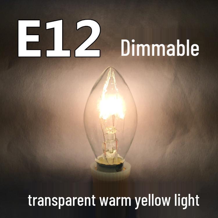 E12 Ceramic Lotus Aromatherapy Night Light with Yellow Bulb, 220V 10W Glass Shell.