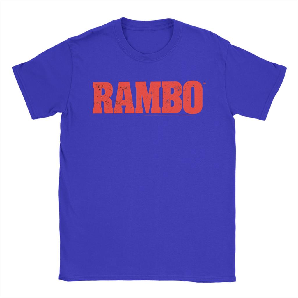 John Rambos Logo T Shirt Beach  Y2K Fun TShirts Pure Cotton Trending Tee Shirt For Mens Design Clothes