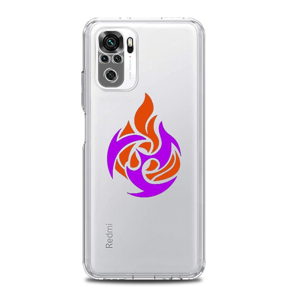 Süße Genshin Impact Logo Handyhülle für Xiaomi Redmi Note 11 9S 9 8 10 Pro 7 8T 9C 9A 8A K40 Pro 11T 5G Silikon Clear Cover