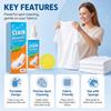 Stain Remover for Clothing Spray 100ml Effective On Oil Stains Coffee Stains Food Stains Fabric Cleaner Spray with Sponge Applicator
