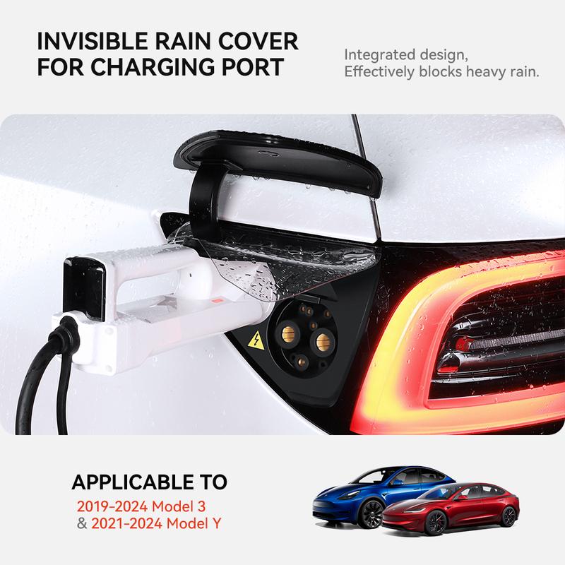 YZ For Tesla Model 3 Y Highland Juniper -2025 Charger Port Cover Outdoor Rainproof Protection Dustproof Covers Accessory New