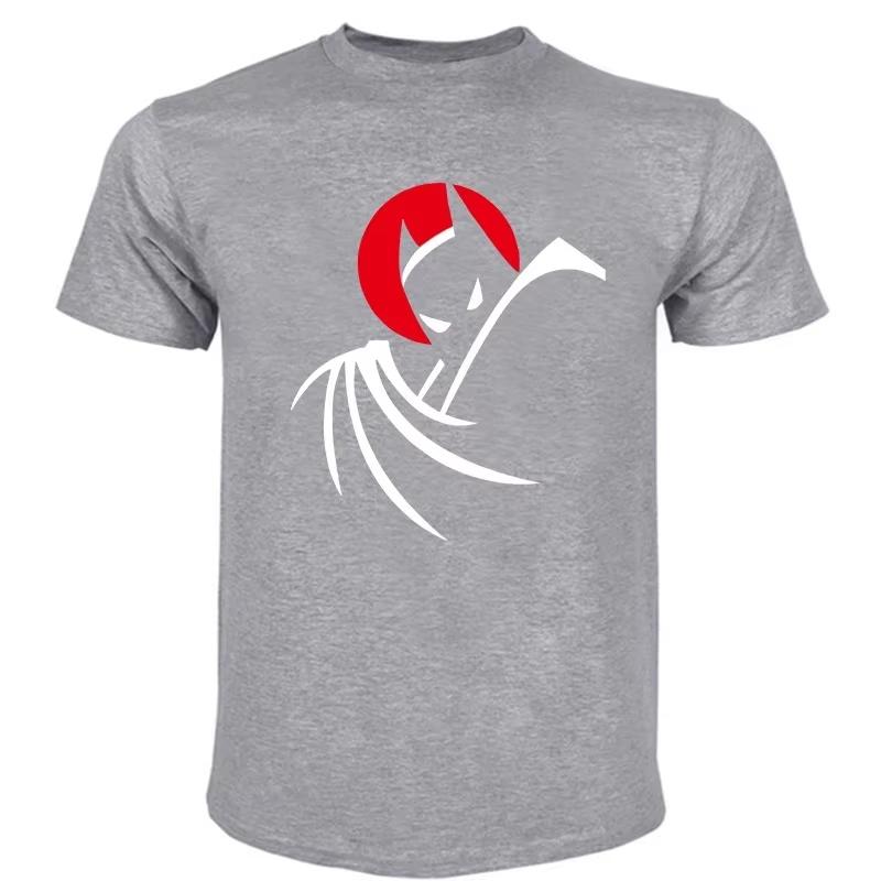 Bat Animated Series T-Shirt Anime Clothes Men Women Clothes Cotton Crew Neck Tshirt Short Sleeve Breathable Material No Stuffiness in Hot Summer