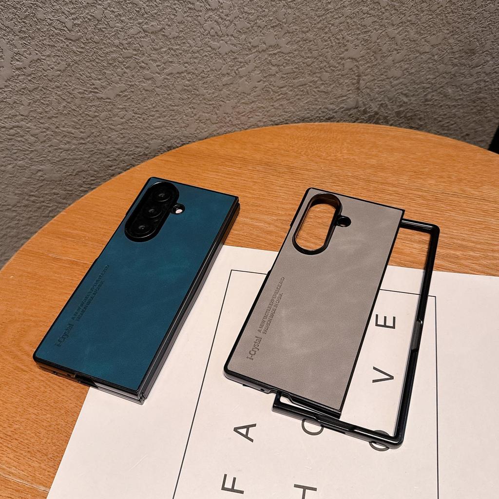 Samsung Z Fold7 Sheepskin Flip Case: Luxurious, Heat-Dissipating, Skin-Friendly, Anti-Fall Protection