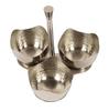 Trifri Pickle Stand For Dinner Table 3 Attached Bowls With Stick Spice & Seasoning Containers Stainless Steel Condiment Containers For Dining