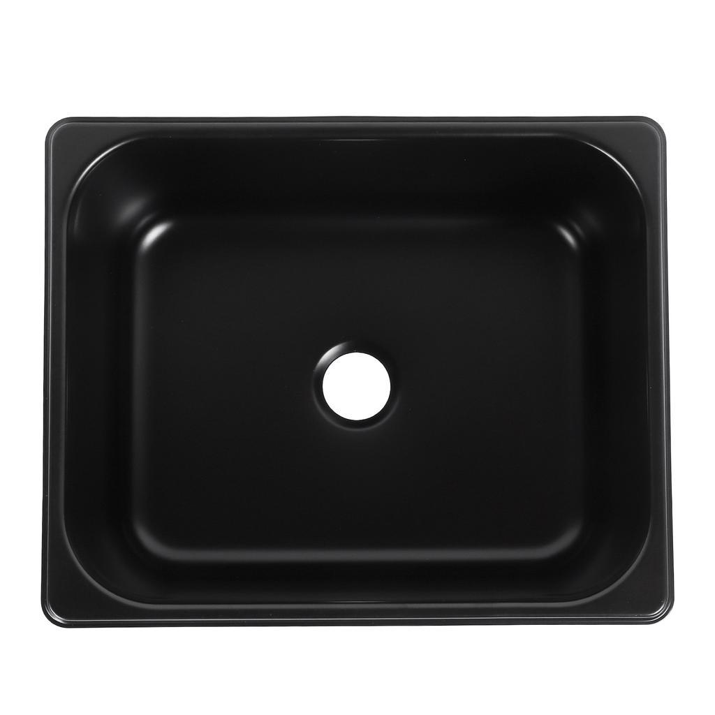 320 X 260 X 150mm RV Sink 304 Stainless Steel Square Kitchen Bathroom Wash Basin Sink with 40mm Outlet for Caravan Food