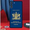 Trinidad und Tobago Flagge Handyhülle Für Samsung Galaxy S24 Ultra S9 S10 S20 S21 S22 Plus S23 FE S25 Ultra Rückseite
