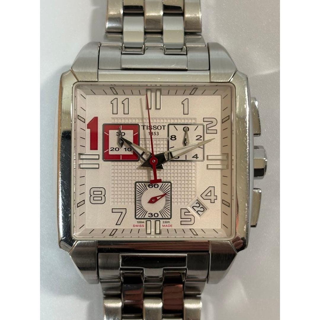 Used [Rare item] Tissot Quadrato Michael Owen Chronograph Quartz