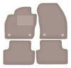 Beige Velour Floor Mats For: Volkswagen T-Cross Crossover (2019-)