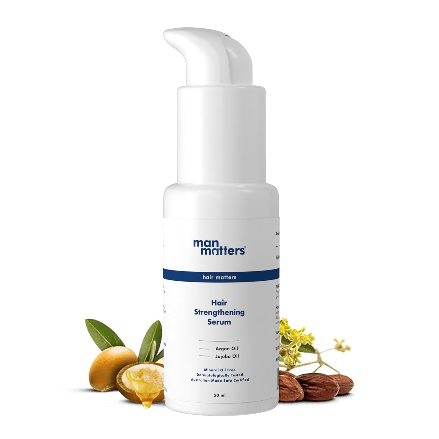 

Man Matters Hair Serum For Men Non Sticky Shine Smooth Frizz Control For Silkier Hair 90 Ml Lightweight