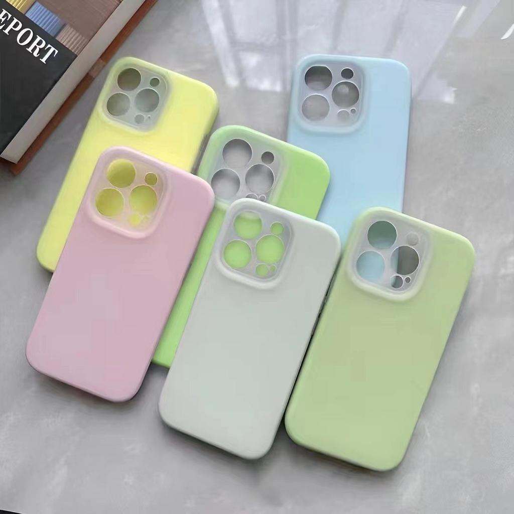 Applicable To Apple 16 Semen Jelly Mobile Phone Case Solid Color Iphone15ProMax Liquid Soft Silicone 14 Protective Case