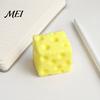 Slow Rising CheeseToys Mini Cheese Cube Squeeze Toy, Anxiety Relief Block Sensory Fake Pinch Toy Rebound for Focus Aid Toys